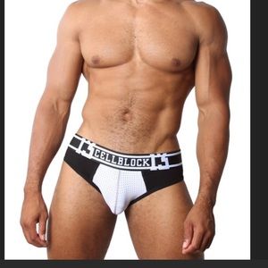 CELLBLOCK 13 White Relay Mesh Brief